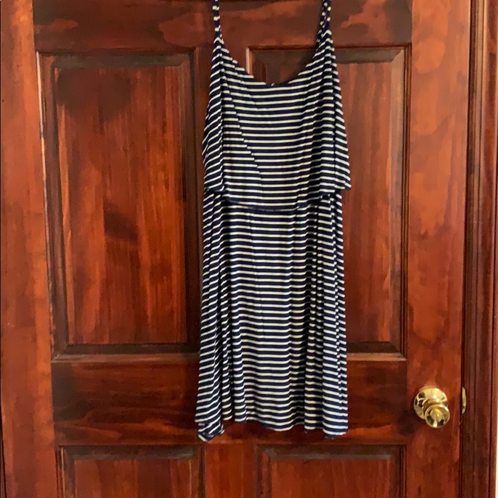 Stripped Navy Dress